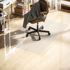 Alfombrilla protectora para suelos 100x150 cm transparente para silla de escritorio y oficina