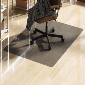 Alfombrilla protectora para suelos 90x120 cm para silla de escritorio negro