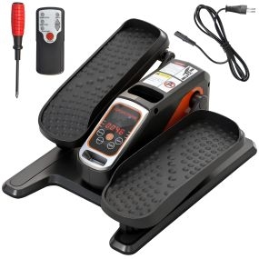 Mini elíptica eléctrica para personas mayores con 12 velocidades, modo manual y automático, control remoto, pantalla LED y pedales antideslizantes