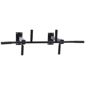 Barra de Dominadas en Techo Barra para Dominadas de Acero Barra de Tracción para Entrenamiento en Casa Hogar Carga Máx. 150 kg 105,5x28x49 cm Negro