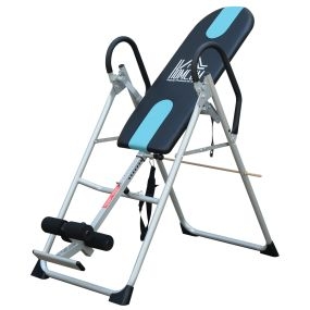Tabla de inversión gravitacional plegable altura ajustable 147-198 cm cinturón de seguridad carga 136 kg acero