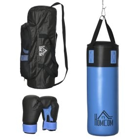 Saco de Boxeo Profesional, Punching Bag 72 cm con Guantes de 8 oz Gancho y Bolsa de Almacenaje, Saco de Arena para MMA, Karate, Taekwondo y Entrenamiento en Gimnasio en Casa