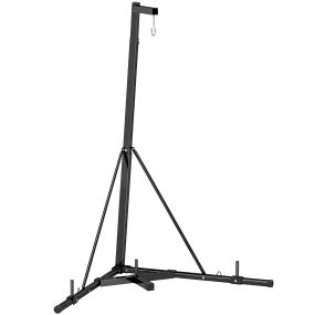 Soporte plegable de pie para saco de boxeo altura ajustable 170x90x182-225 cm negro carga 60 kg