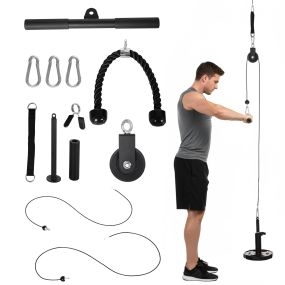 Polea de cable para gimnasio en casa para tríceps, bíceps, hombros y espalda