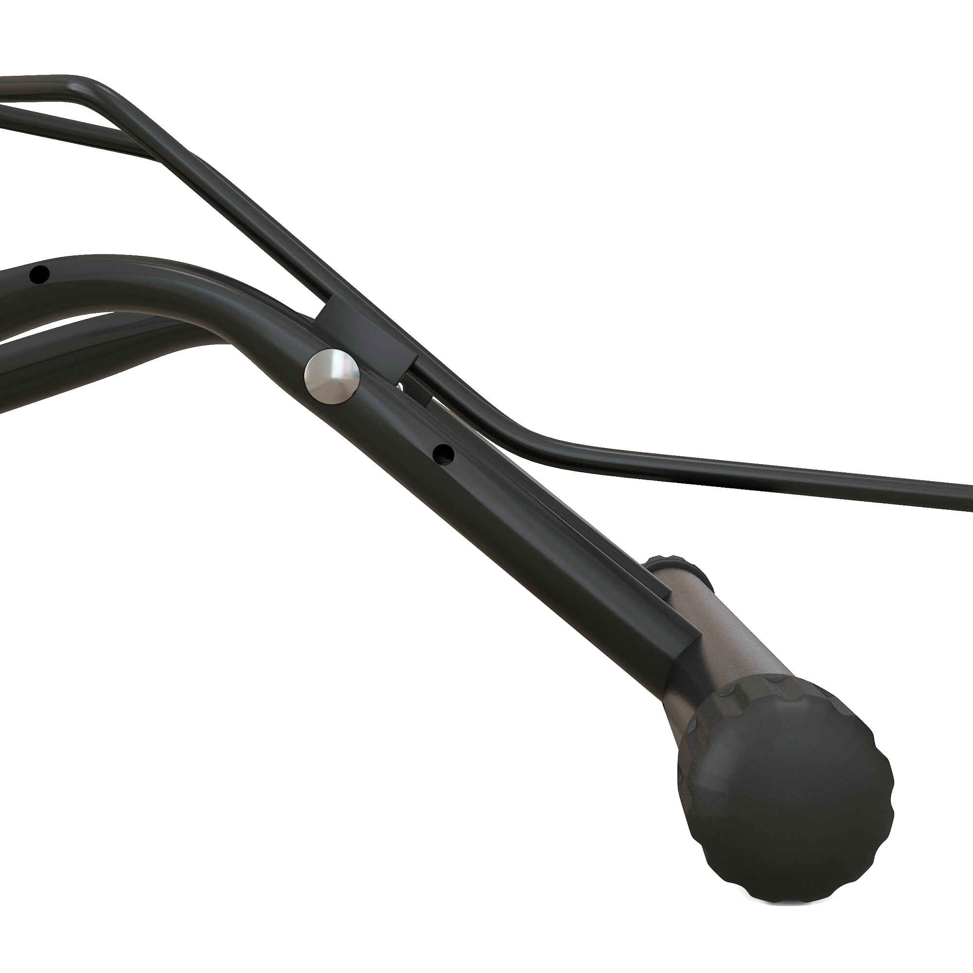 Aparcamiento para bicicletas de acero portátil para interior y exterior 59x41x38 cm negro