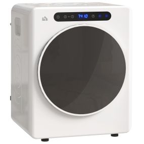 Secadora de evacuación 3 kg 1000W antiarrugas esterilizar temporizador LED táctil tambor inox blanco