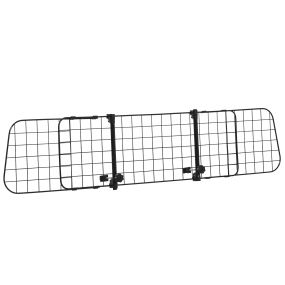Barrera protectora metálica extensible para coche y perros 91-152x30 cm negro