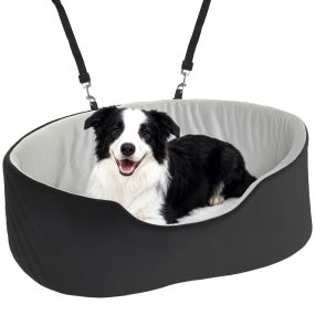 Asiento de coche para perros pequeños y medianos hasta 15 kg con funda extraíble y lavable