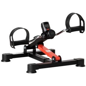 Mini bicicleta estática ajustable con pantalla LCD para manos y piernas negro 33-43x40x24,5-34,5 cm