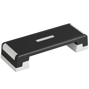 Step de aeróbic ajustable 15/20/25 cm antideslizante carga 250 kg negro