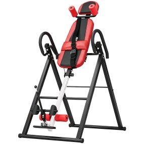 Tabla de Inversión Plegable con Ángulos 20°/40°/60° y 0-90°, Banco de Inversión 13 Ajustes para Usuarios 130-190 cm, Reposacabezas, Soporte Lumbar, Cinturón de Seguridad, para Aliviar Espalda