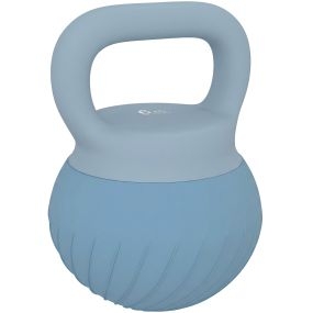 Pesa rusa 6 kg soft con relleno de arena metálica y mango antideslizante azul claro