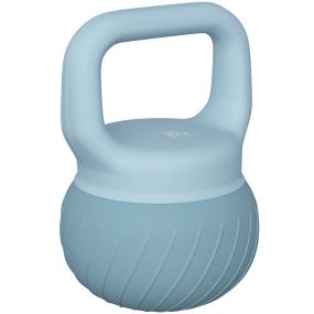Pesa rusa 10 kg azul claro con mango antideslizante para entrenamiento en casa y gimnasio