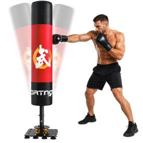 Saco de boxeo de pie para adultos 156 cm con 12 ventosas para kickboxing, MMA y Muay Thai
