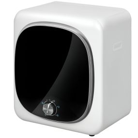 Secadora de evacuación 4 kg 800W blanca con función antiarrugas y esterilizar 5 programas tambor inox