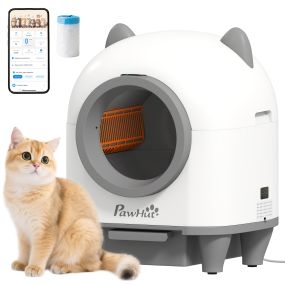 Arenero autolimpiable para gatos 80 L con control APP y eliminación de olores