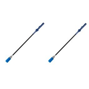 Set de 2 entrenadores de swing de golf de metal reforzado 80 cm azul para interior y exterior
