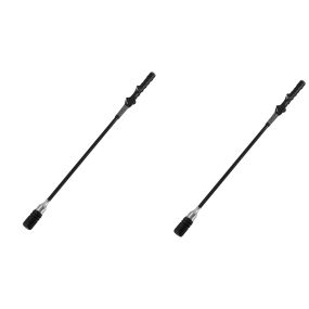 Set de 2 entrenadores de swing de golf con estructura reforzada de metal, 80 cm, negro