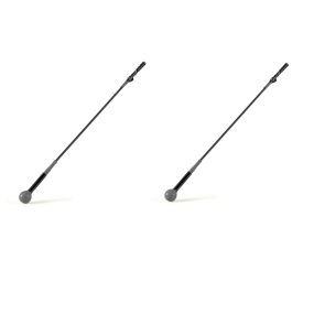 Set de 2 entrenadores de swing de golf con empuñadura ergonómica de fibra de vidrio para diestros 120 cm gris