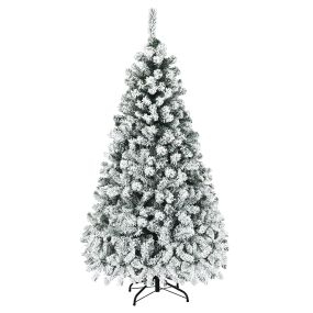 Árbol de Navidad de 1,8 m con 600 ramas y 250 luces LED para decoración navideña