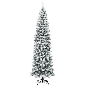 Árbol de Navidad artificial de 2,25 m con 641 ramas, no iluminado, fácil de montar