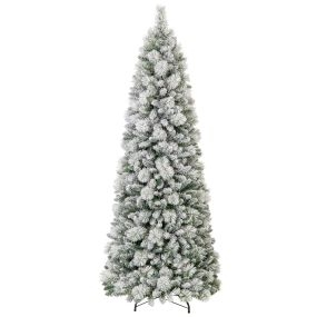 Árbol de Navidad artificial 210 cm verde con agujas de pino, 517 puntas y 170 luces LED cálidas
