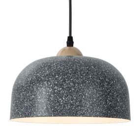 Lámpara de techo colgante ajustable E27 60W gris 25 cm
