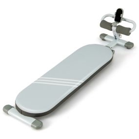 Banco multifuncional para abdominales plegable ajustable 3 ángulos carga 150 kg azul