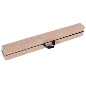 Barra de equilibrio plegable con base de madera sólida y superficie antideslizante de espuma café