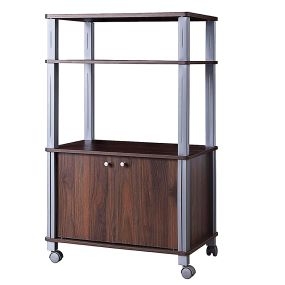 Estante soporte para microondas con carro organizador de cocina 60 x 40 x 98 cm café