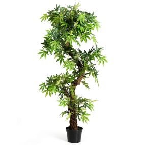 Planta artificial verde de 160 cm para decoración interior hogar y oficina