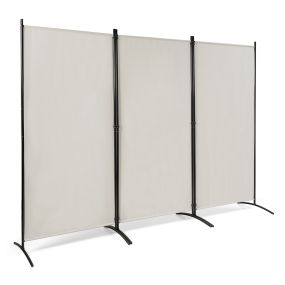 Biombo plegable de 3 paneles blanco 260 x 183 cm para casa oficina baño y dormitorio