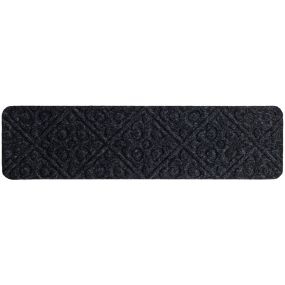 15 alfombrillas antideslizantes para escaleras 76 x 20 cm impermeables gris