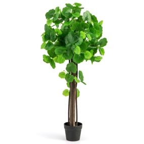 Árbol de cidra artificial 110 cm en maceta con tronco de madera real y ramas ajustables