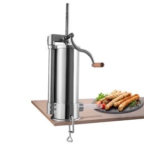 Máquina de rellenar salchichas 5 kg de acero inoxidable con 6 tubos de llenado