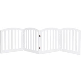 Barrera de seguridad para niños y perros para chimenea y escalera blanca 246 x 61 cm