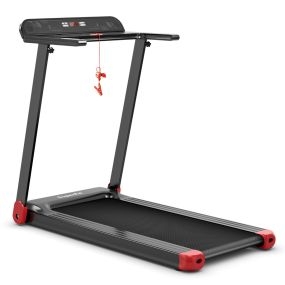 Cinta de correr plegable para casa eléctrica compacta con control app 12 programas pantalla LED roja