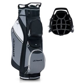 Bolsa de golf portátil ligera con 14 divisores, nevera, bolsillo impermeable y capucha para lluvia 36 x 29 x 91 cm
