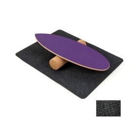 Tabla de equilibrio de madera con rodillo y manta para entrenamiento skateboard hockey snowboard surf 75 x 25,5 cm púrpura
