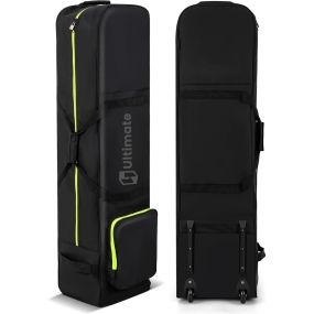 Bolsa de viaje de golf con ruedas resistente al desgaste impermeable con bolsillo adicional y cubierta plegable