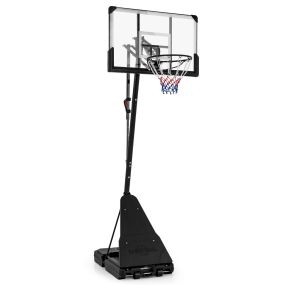 Aro de baloncesto portátil ajustable de 1,5 m a 3,05 m con tablero de 112 cm y ruedas