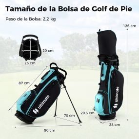 Juego completo de palos de golf para mujer con bolsa, driver 460 cc, madera 3, híbrido, hierros 5-9, P, S y putter verde
