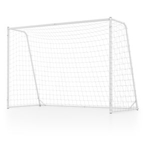Portería de fútbol 300x204 cm exterior con red de PE y estructura metálica para entrenamiento