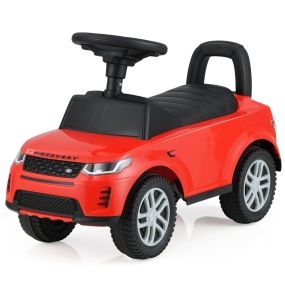 Coche de empuje para niños 12-36 meses con bocina, sonidos y almacenaje, rojo