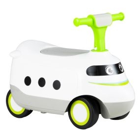 Coche de empuje para niños pequeños con bocina y almacenamiento bajo el asiento, verde
