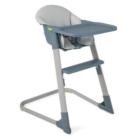 Trona infantil lavable con bandeja regulable, cinturón de cinco puntos, hasta 15 kg, gris claro