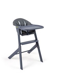 Trona infantil lavable con bandeja ajustable y extraíble, cinturón de tres puntos, gris, 66 x 55 x 90 cm, hasta 15 kg