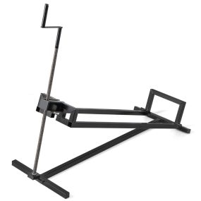 Gato de Elevación para Cortacésped con Capacidad de 400 kg con Altura Regulable Estructura en Acero Duradero 117 x 49 x 105 cm Negro