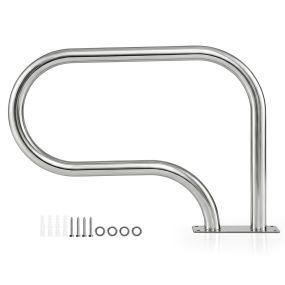 Pasamanos de acero inoxidable para piscina carga 180 kg montaje fácil 82,5x57 cm