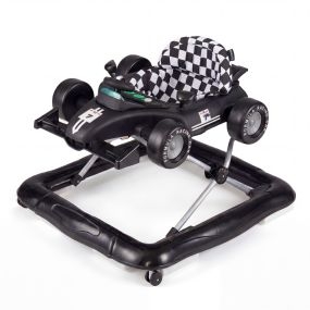Andador Para Bebé Capacidad de Carga 12 kg 4 en 1 con Música Divertida Altura Ajustable Plegable Muy Resistente y Totalmente Seguro Negro